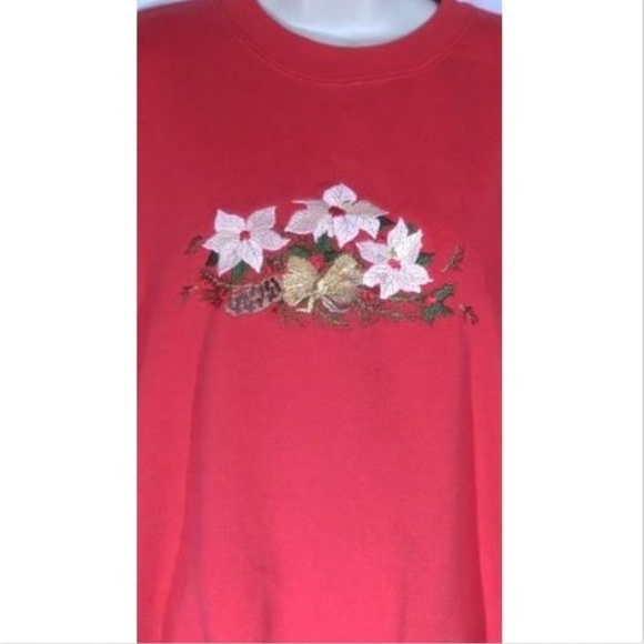 Allison Michaels Christmas Sweatshirt Women's Large - Picture 2 of 5